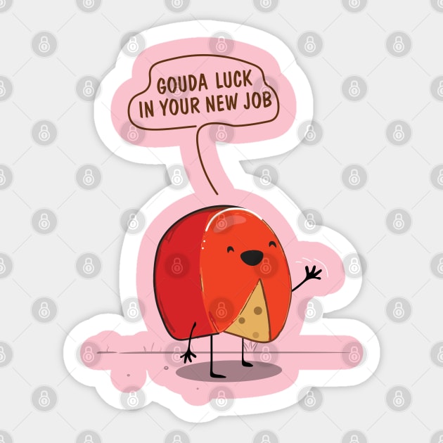 Gouda Luck Sticker by downsign